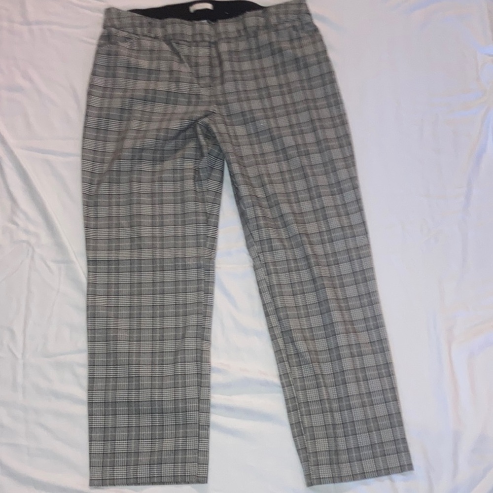 Cato Gray Checkered Women's Trousers